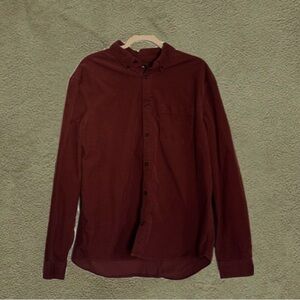 Men’s Corduroy Dress Shirt | Rum Rust